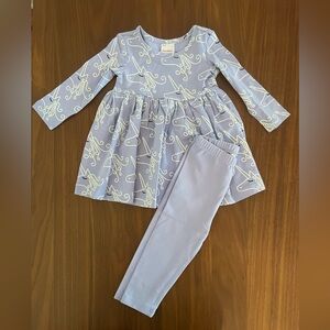 New! Hanna Andersson Unicorn Dress and Pants Set
